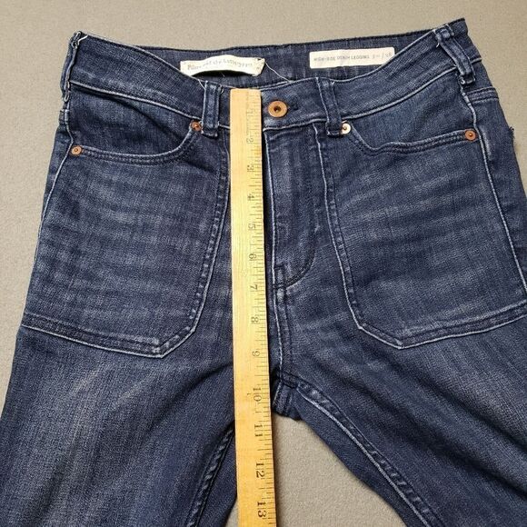 Pilcro and the Letterpress High-Rise Denim Moto Legging zip ankle size 28 - Picture 13 of 16